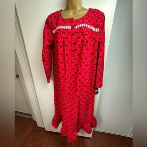 Laura Scott Vintage Inspired Red Black Cotton Scottish Terrier Dog Pajamas S